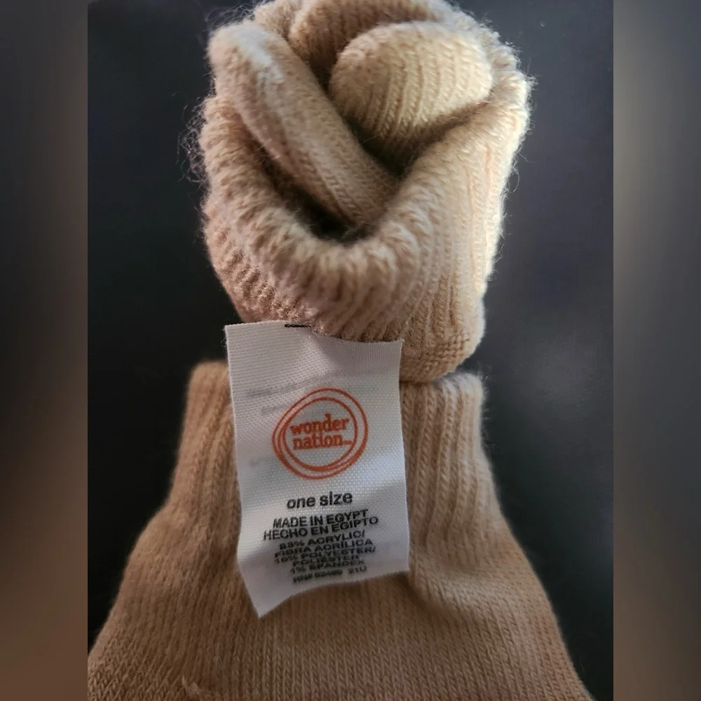 Wonder Nation Beige Socks